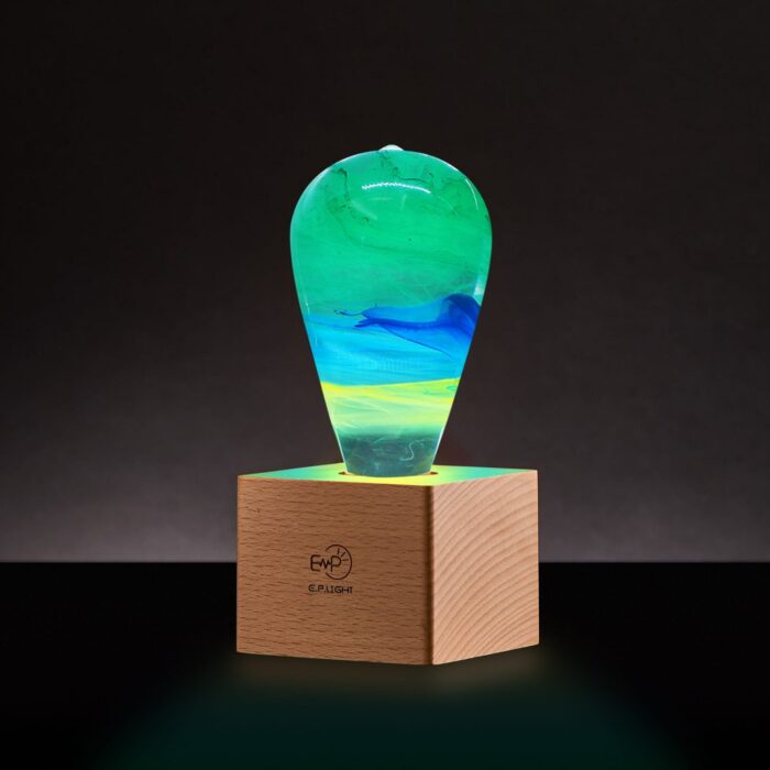 EP LIGHT Resin Wood Table Lamp, Ambient Night Lights, Birthday Gifts, Creative Lighting - Image 5